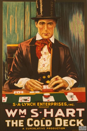 The cold deck gambling card game Classic movie poster vintage
